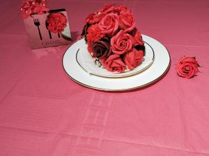 Quality Embossed Patteren Premium Paper Tablecloth 54x108 Inch wholesale