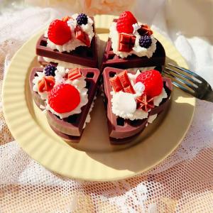 Quality Home Decoration Craft Candle Creative Novelty Christmas Gift Cartoon Cute Waffle wholesale