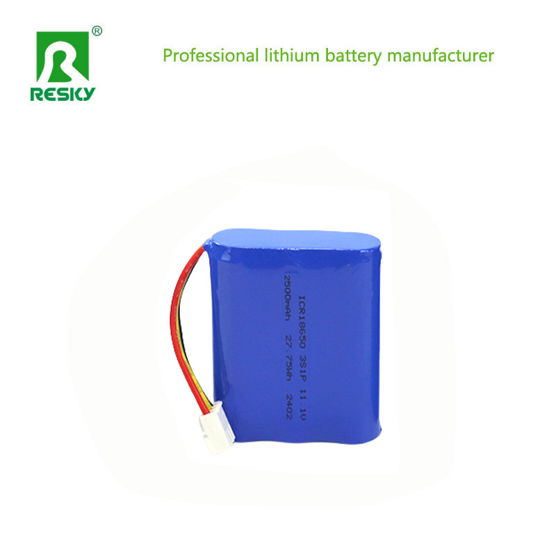 18650 3S1P Lithium Power Batteries 12V 2000mAh For LED Light