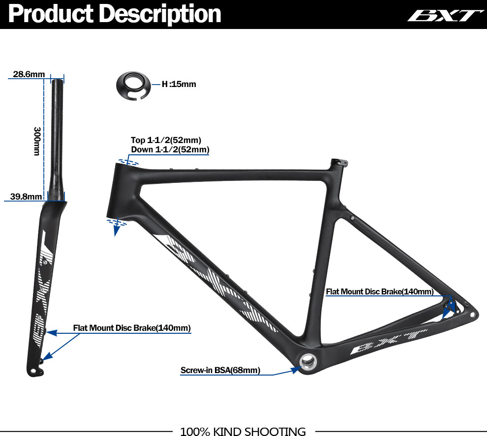Mechanical Carbon Gravel Bike Frame Road Racing Bicycle Toray Carbon Fiber Bike Frame 700C