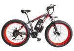 1KW Fat Tire Electric Mountain Bike Brushless Geared HYDR Fork