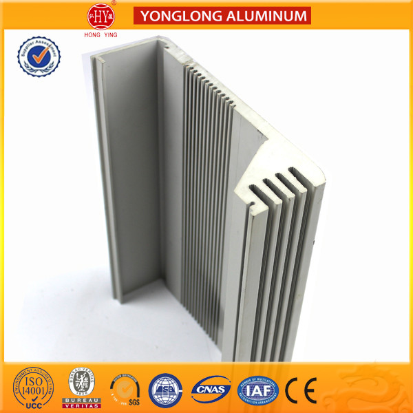 Heat Insulating Aluminum Section Materials For Window Frame Silver Color