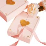 Jewellery Ring Necklace Pink Gift Festival Gift Boxes Packaging Double Heart
