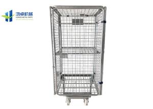 Quality Collapsible 4 Side Roll Container Trolley 660*420*1300mm For Supermarket wholesale