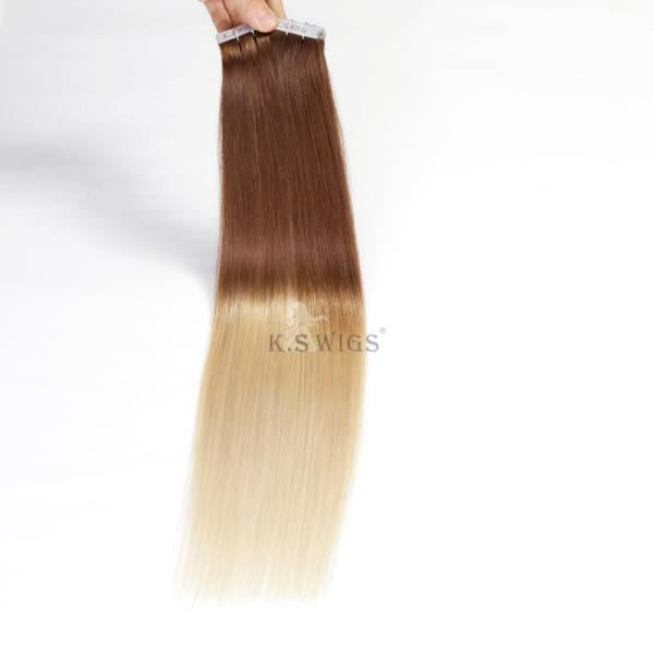 Wholesale Perfect Quality 100% 2Tones remy Ombre color Indian thick Tape on
