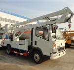 HOWO 8-24 Meters Height Aerial Work Platform Arm Lift Bucket Truck 8 Tons Diesel