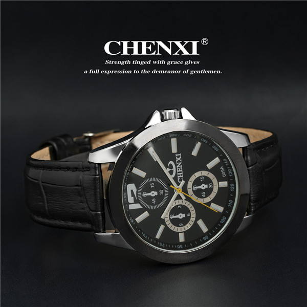 Authentic Leather Watches Dropshipping Black White Fashion Unisex Watch Band Quartz Watch