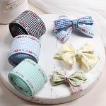 7mm-38mm Blue Embroidered Ribbon ISO9001 Embroidered Floral Ribbon