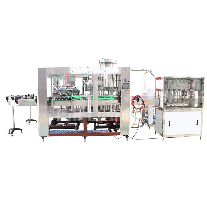 Touch Screen CIP Cleaning Beer Bottling Equipment 1800BPH Motor Conveyor Precise Valve