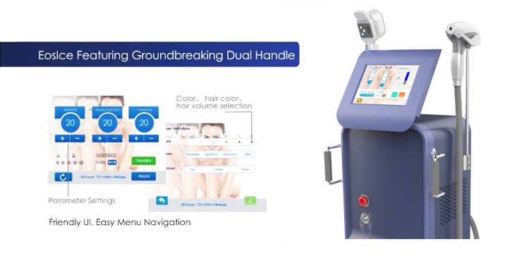 Vertical 3 In 1 Pain Free Laser Hair Removal Machines / Laser Skin Care Machine