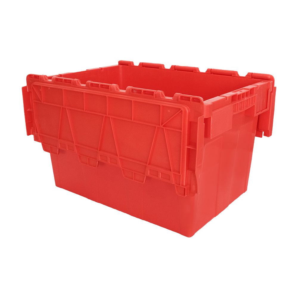 100% Virgin PP Solid Box Tote Customized Logo Lid Included for Moving Fruit and Vegetable