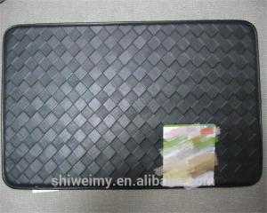 Quality Plaid surface PU with NBR anti-fatigue kitchen feet mat wholesale