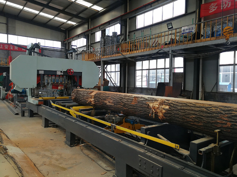 Horizontal Hydraulic Automatic Wood Saw Machines Bandsaw Sawmill Band Saw