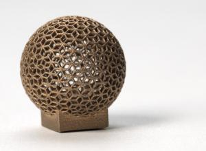 Quality Aluminum DMLS 3D printing for Sphere Shape , Golden electroplating wholesale