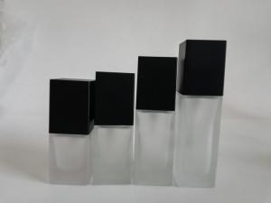 Quality Liquid Foundation Glass Cosmetic Containers / Sample Size Cosmetic Containers wholesale
