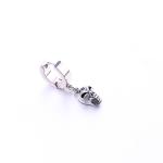 Wholesale cool earrings stainless steel body piercing jewelry skull huggie