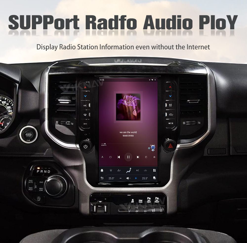 Viknav Car Radio For Dodge Ram (2020 2021 2022 2023) 11.8 Inch Android13 Auto Touch Screen GPS Head Unit Multimedia Play