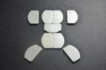 Silver Electric Contacts AgW , Powder Metallurgy Parts Silver Plated Contacts