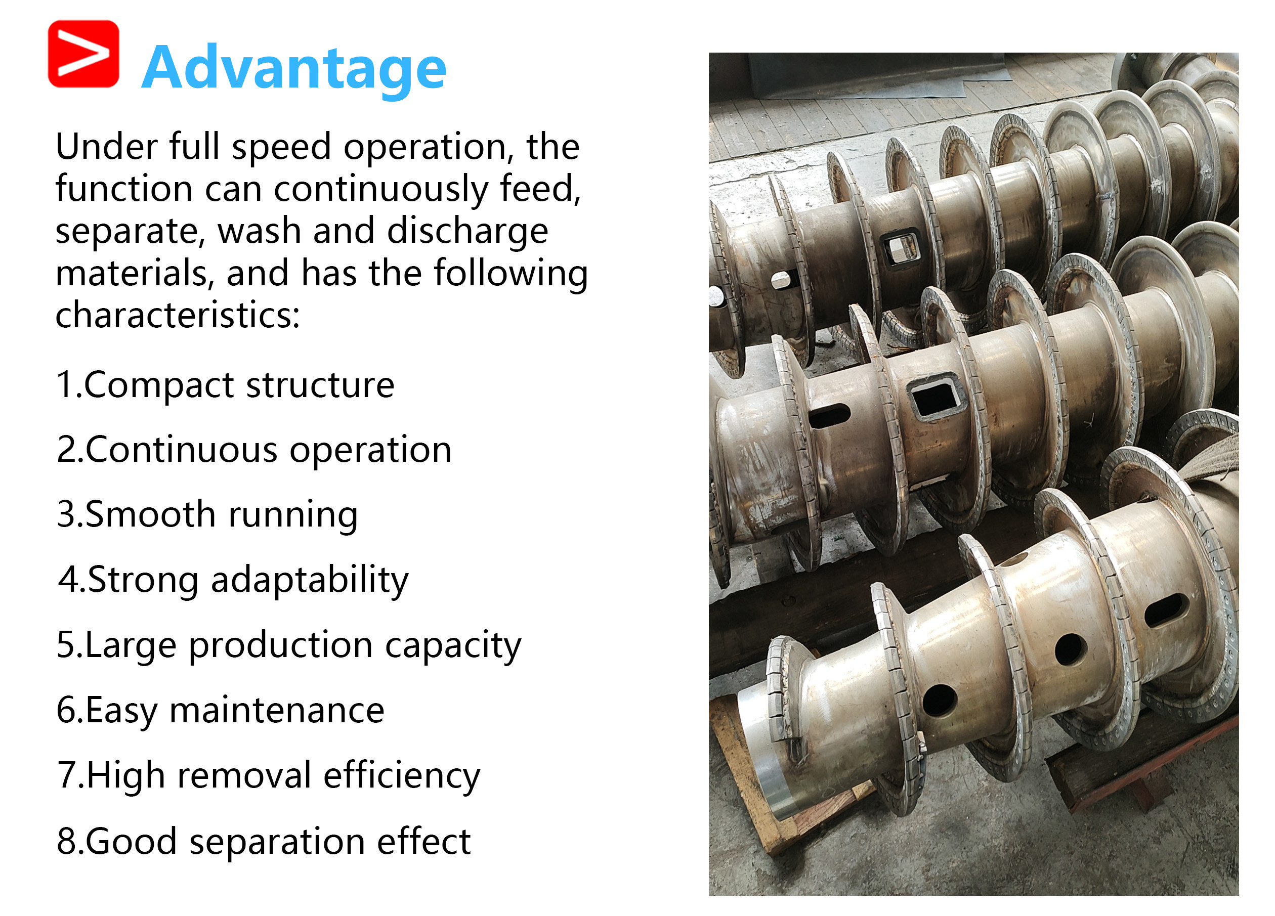 High-Speed Sludge Horizontal Decanter Centrifuge for Precise Separation of Heavy and Light Components