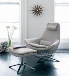 Injection foam chair lounge egg chair office furniture Aluminum swivel chair