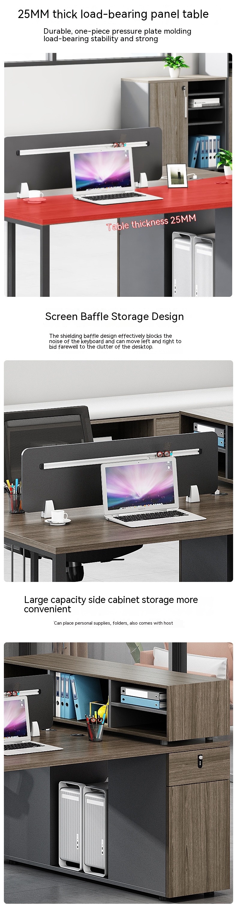 Mail Packing N Single/Double Office Desk and Chair Combination for Modern Workspaces