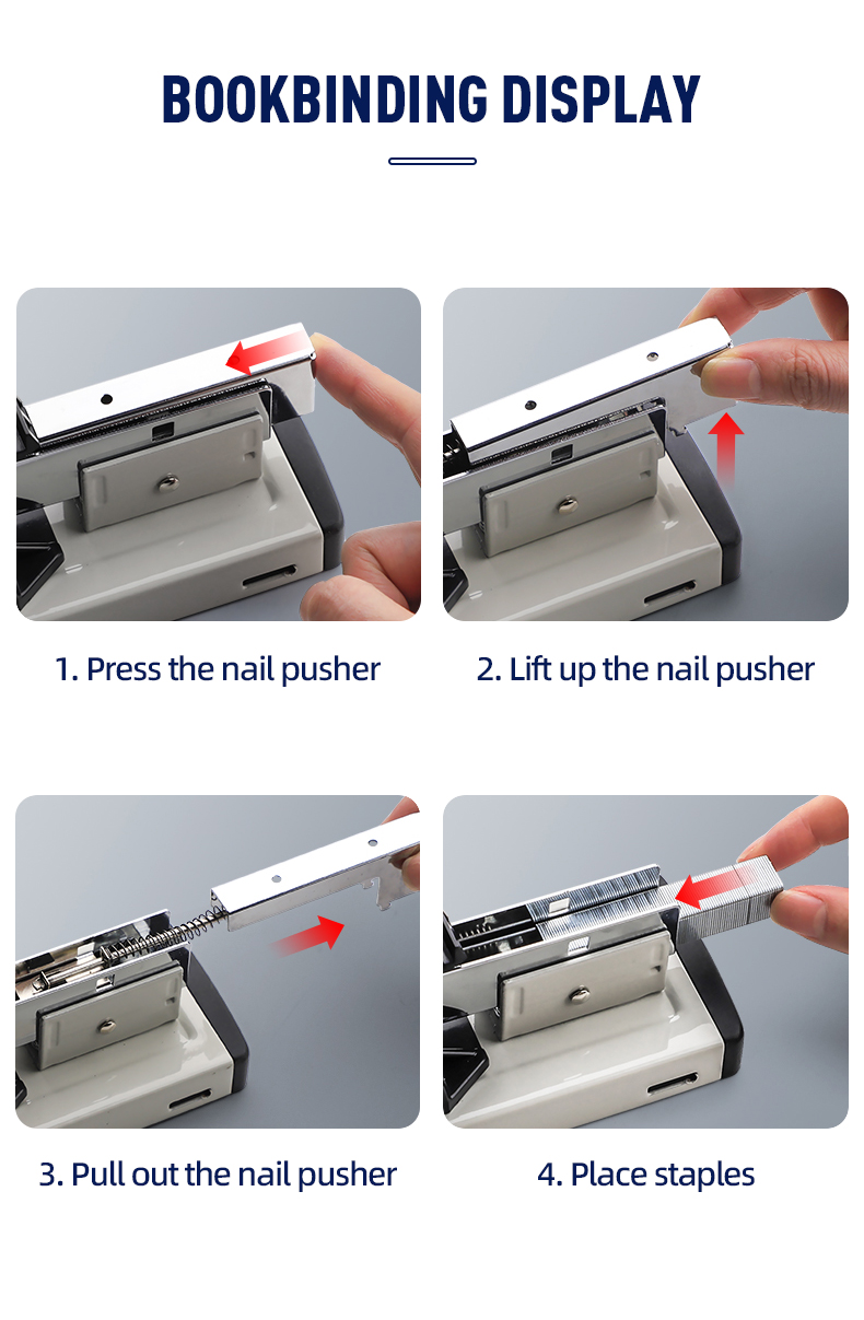 Manual Heavy Duty Stapler for Office High Capacity Big Book Binding Machine 100 Sheets