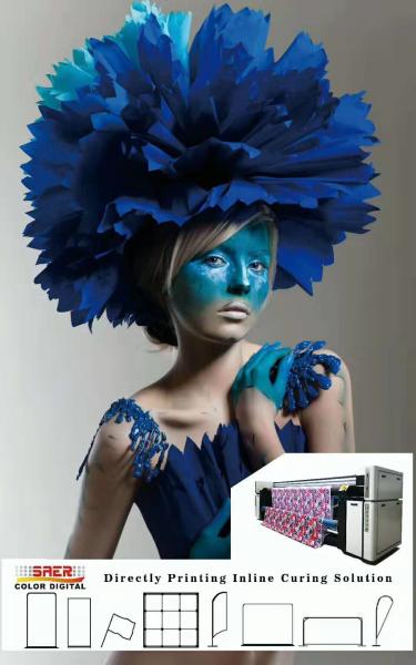 Cheap Pop Up Digital Textile Printing Equipment With EPSON 4720 Print Head 380V Volatge for sale