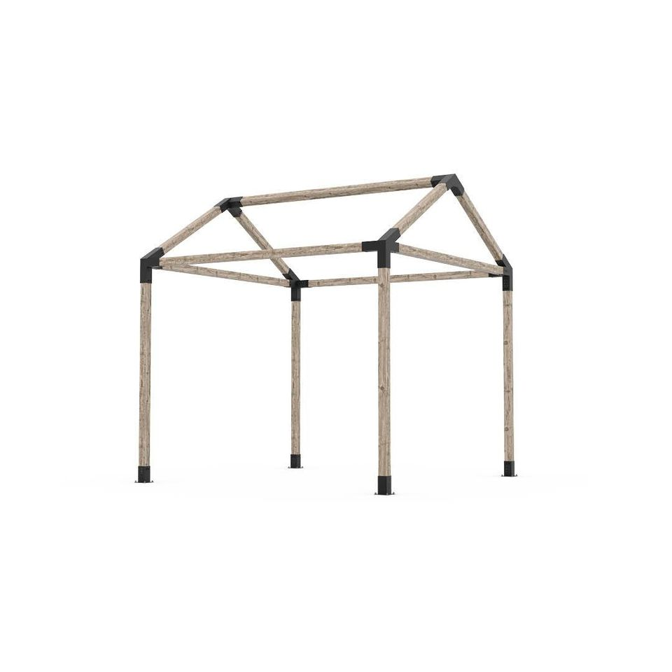 Industry 3 Way Steel Arm Pergola Corner Bracket for 4x4 Wood Posts ISO9001 2015 Certified