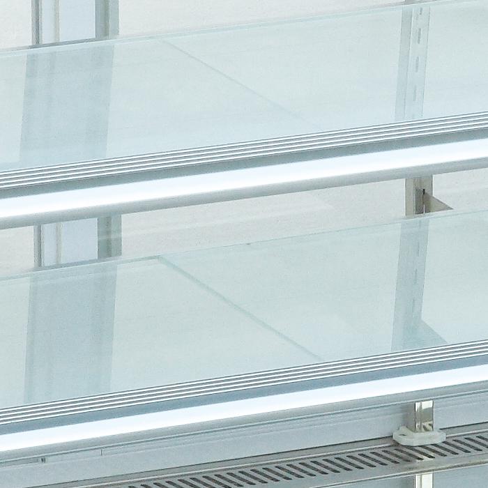 Supermarket Mini Two Layers Cake Display Freezer Dual Temperature For Shop