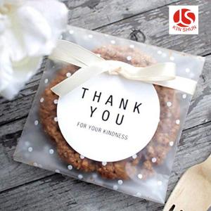 Quality White Polka Dot Self Adhesive Treat Bags wholesale
