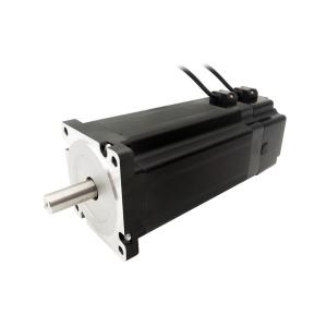 Quality NEMA34 size 86mm Stepper motors with permanent magnet brake motor torque 12N.m(1715oz-in) shaft diameter 12.7/14mm 6.0A wholesale