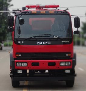 Quality Heavy Duty Water Tank Fire Truck 240HP 6 Wheeled 10T Red Color wholesale