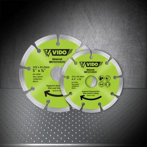 Quality 125x22.2mm Diamond Dry Grinding Cutting Disc，Blade broadening process, longer working life&amp;Marble, granite cutting wholesale