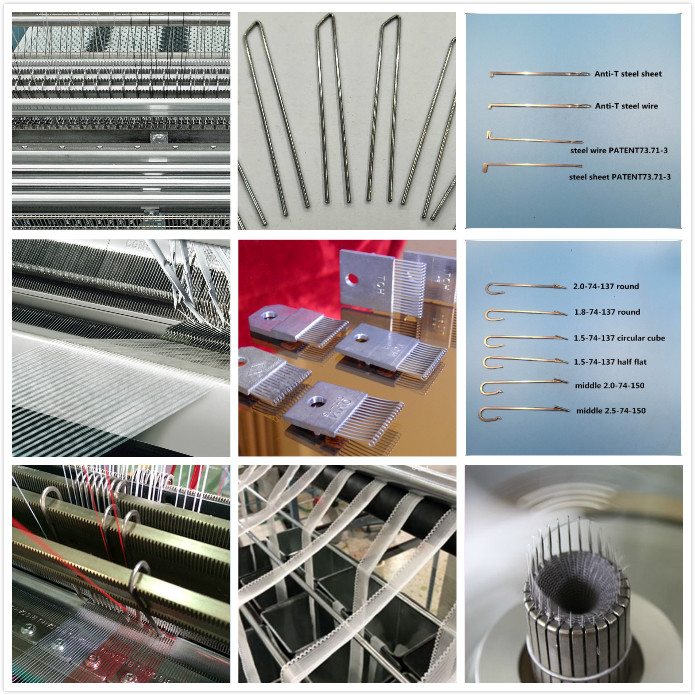 Warp Knitting Machine Spares DAHU Guide Guage Knitting Needles 15Pin 18Pin
