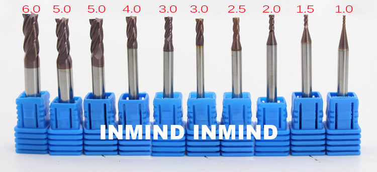 2*6*4D*50L*4F , AlTiN Coating , Square End Mill , 4 Flute , Milling Cutter , high quality