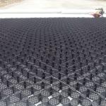 Black Green HDPE Geocell Gravel Stabilization Perforated