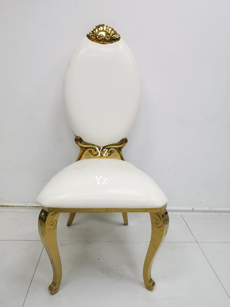 Dining High Back Wedding Banquet Chair Fabric Stainless Steel For Events