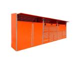 Metal Storage Cabinet Rolling Tool Trolley for Heavy Duty Steel Garage Silver