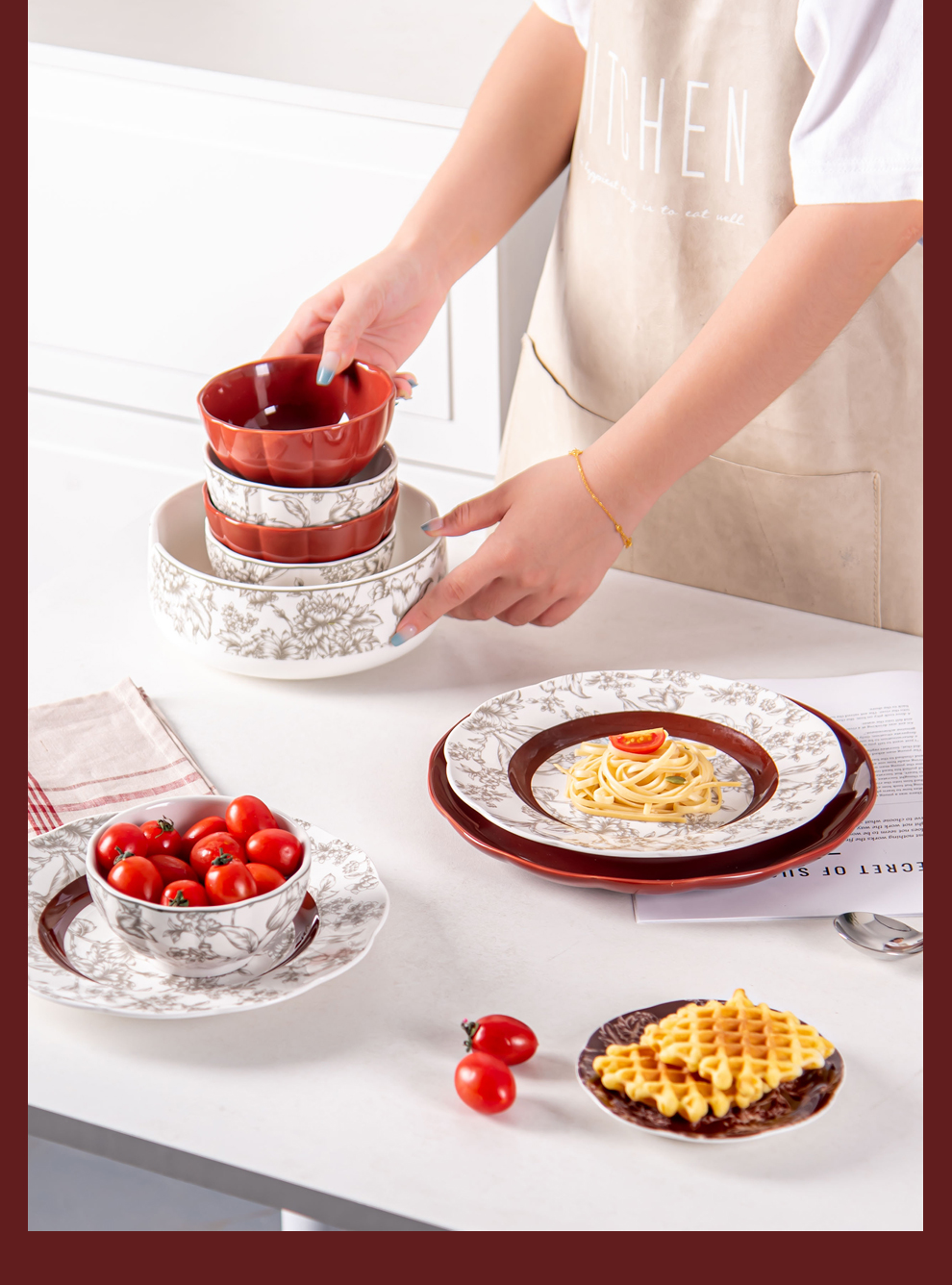 Wedding Occasion Elegant Porcelain Tableware Set For 12 People Sustainable And Durable