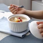 EU Round White Porcelain Dessert Bowls Dishwasher Safe