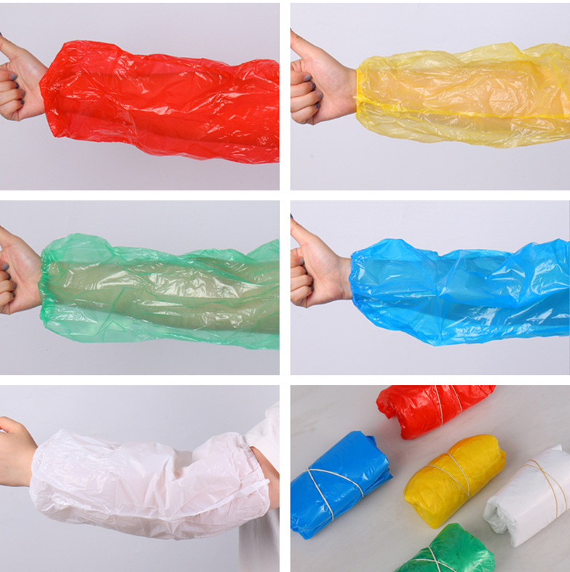 Men Women Transparent Disposable Over Sleeves Oversleeves Sleeve Protectors Plastic PE CPE