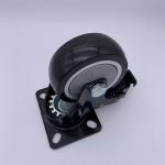 8 Inch TPE Top Plate Heavy Duty Black Industrial Caster with Brake