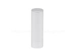 Aluminum Snap Open Lipstick Tube 3.5g Shiny Silver Empty