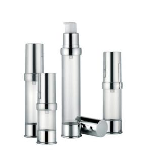 Quality Lotion Actuator 15ml, 20ml, 30ml Metallized For Lotion Serum Plastic Airless Bottle wholesale