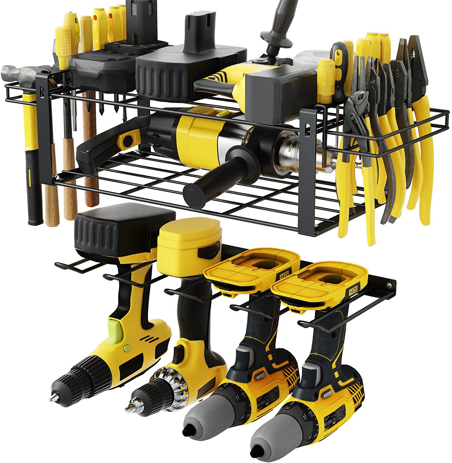 Keep Your Handheld Power Tools in Place with this Wall Mounted Drill Storage Rack