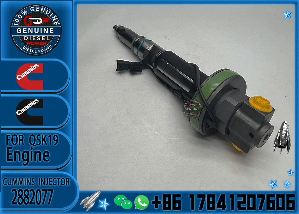 Construction Machinery Parts Fuel Injector 2867147 2882077 4955524 For QSK19 Diesel Engine