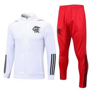 Quality White Football Training Tracksuit Long Drawstring Soccer Training Wear wholesale