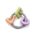 Food Grade FDA Approved Wooden Silicone Teether Nursling Biting Toys