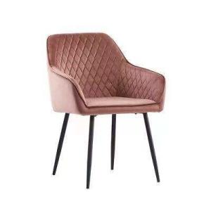 Quality Italy Velvet Upholstered Side Chair Luxury Velvet Fabric Dining Chairs wholesale