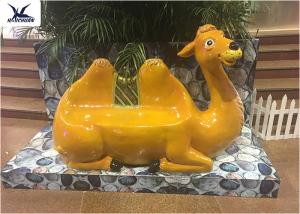 Quality Shopping Mall Indoor 2 Meters Long Fiberglass Cartoon Animals Shape Seat Statues wholesale